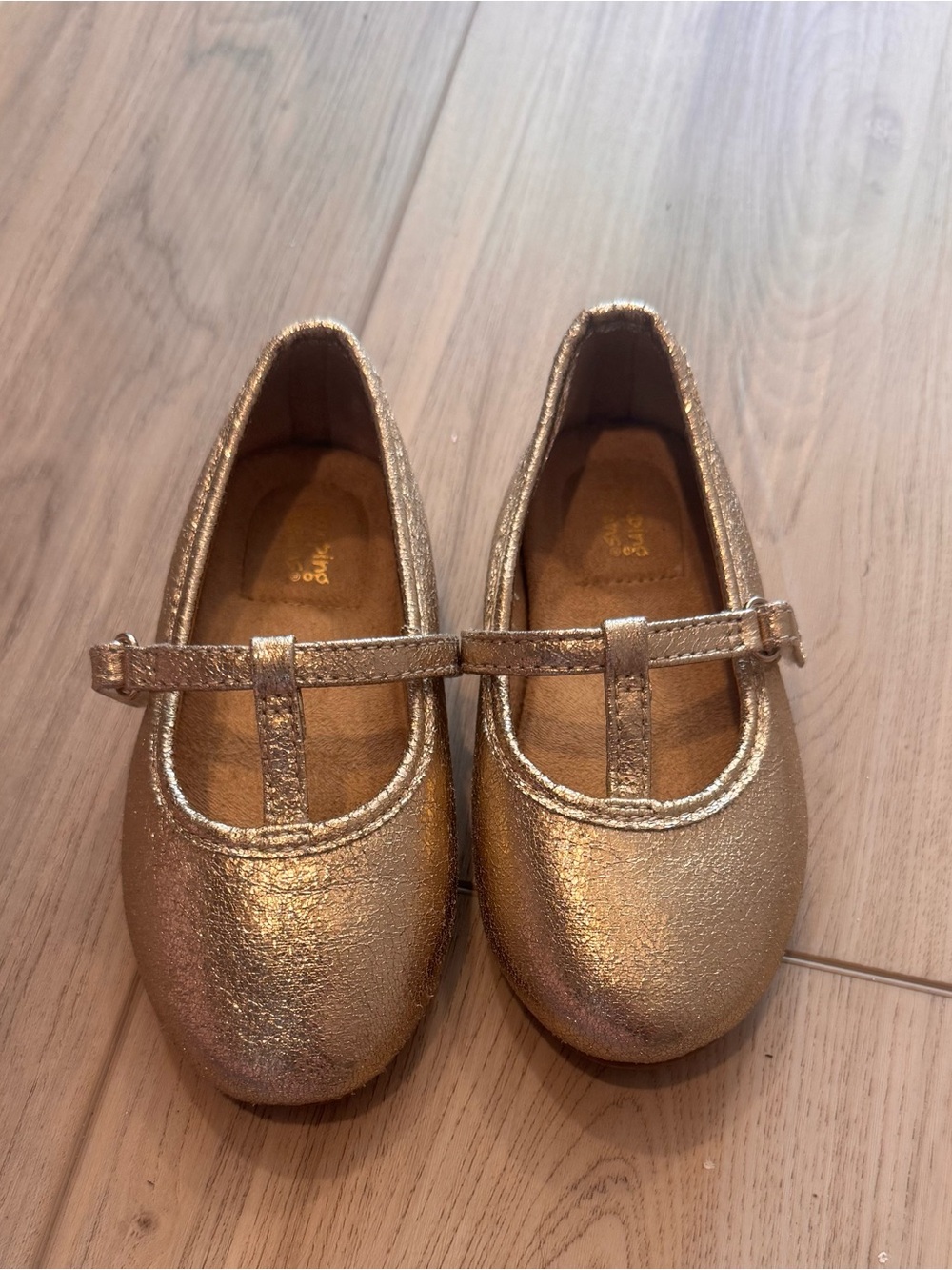 Girls' Metallic Gold Mary Jane Shoes